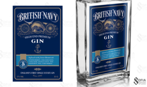 Design of Labels for British Navy Gin bottle | Verpackungs-Design von SofiaDesignStudio