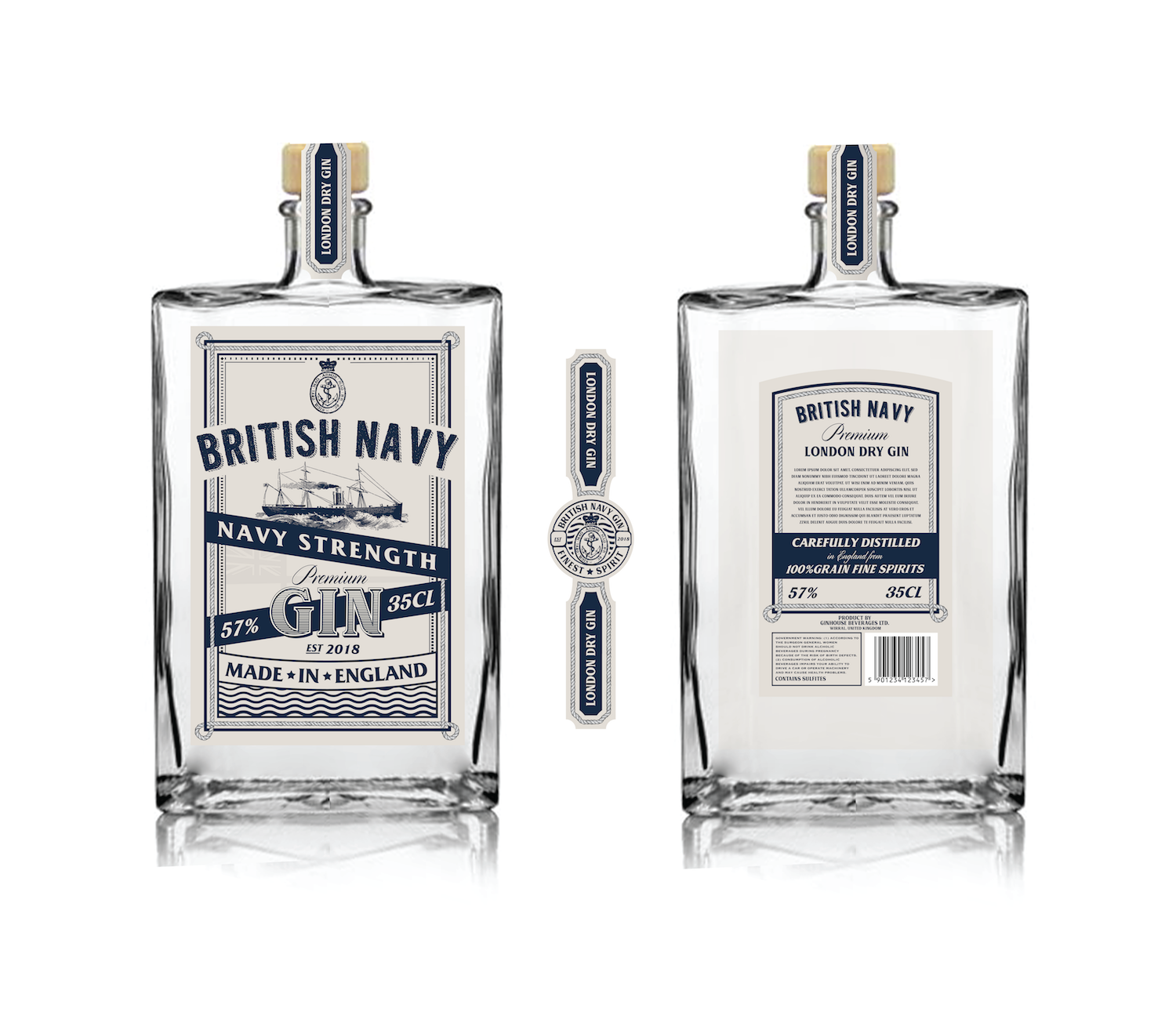 Verpackungs-Design von FulvioLazzariDesign für The Handmade Gin Company | Design #17532528