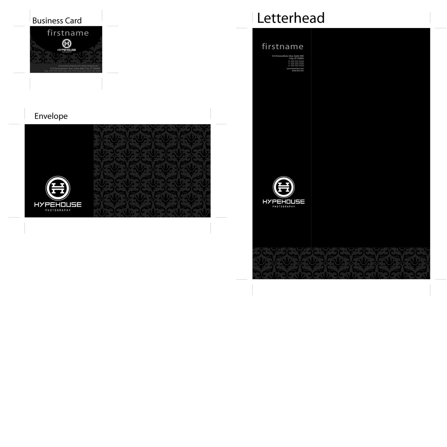 Stationery Design by JayKays for HypeHouse Photography | Design #2732498