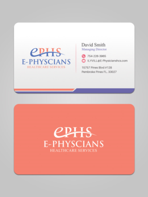 Design de Carte de Visite par Sandaruwan pour E-Physicians Healthcare Services  | Design #17402276