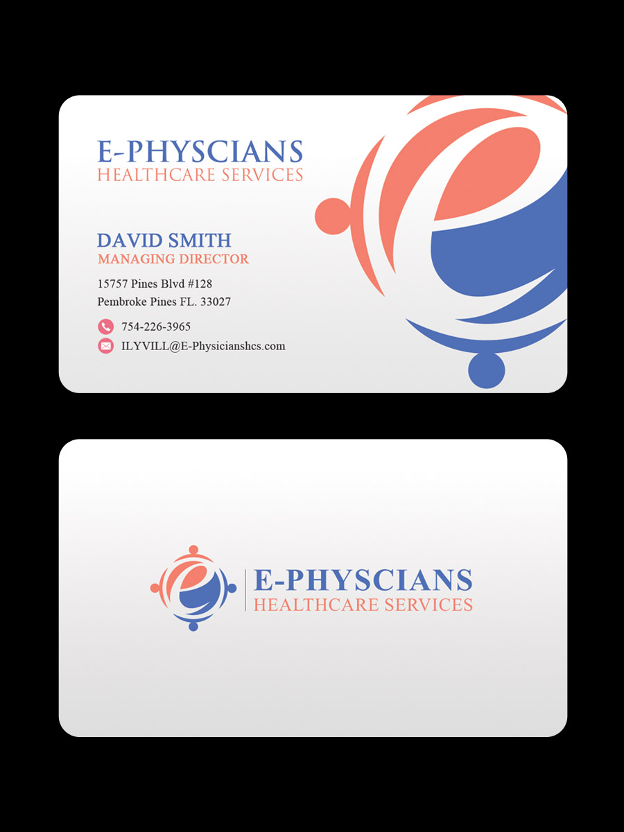 Design de Carte de Visite par Sandaruwan pour E-Physicians Healthcare Services  | Design #17403112