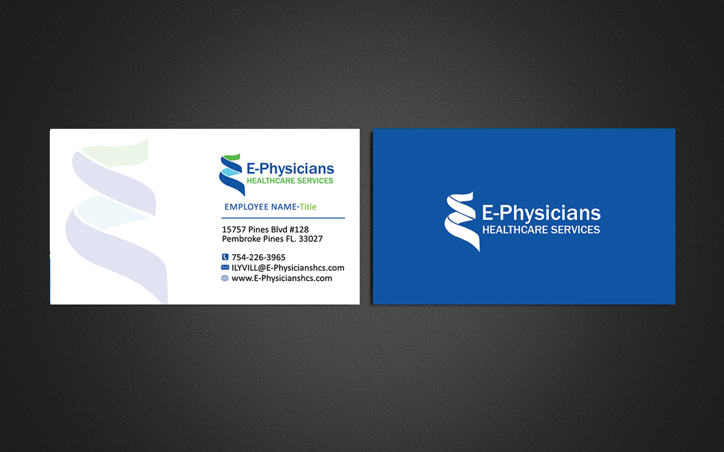 Business Card Design by Designs 2019 for E-Physicians Healthcare Services  | Design #17398333
