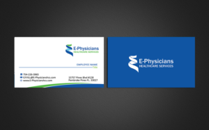 Design de Carte de Visite par Designs 2019 pour E-Physicians Healthcare Services  | Design : #17398334