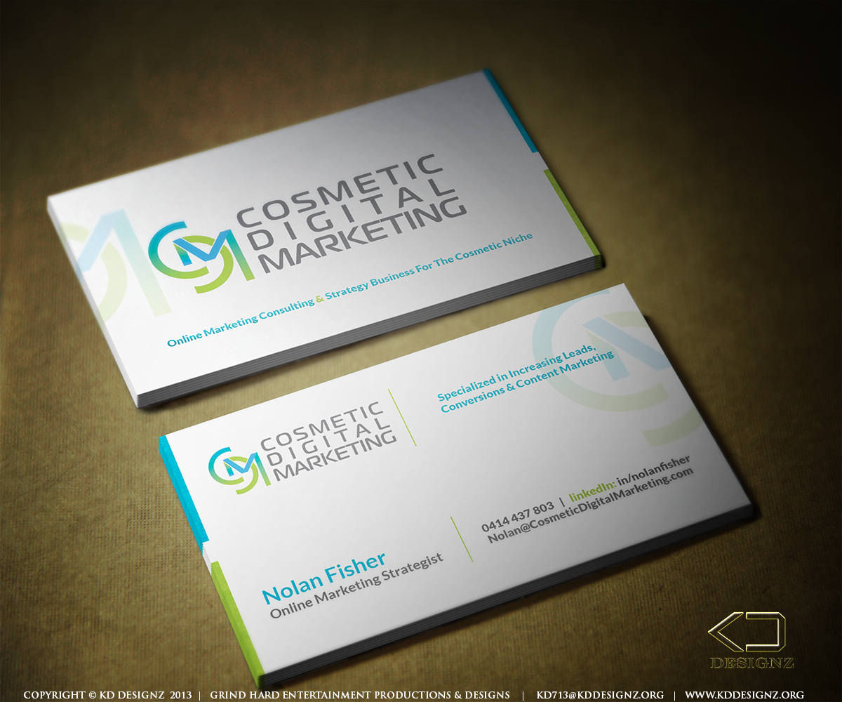 Business Card Design by KD Designz for this project | Design #2727828