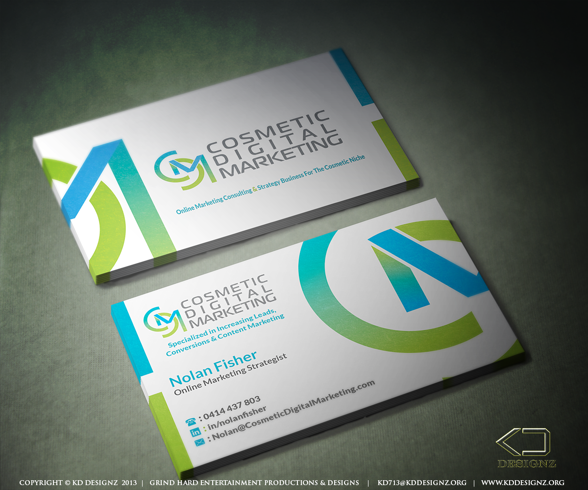 Business Card Design by KD Designz for this project | Design #2728356