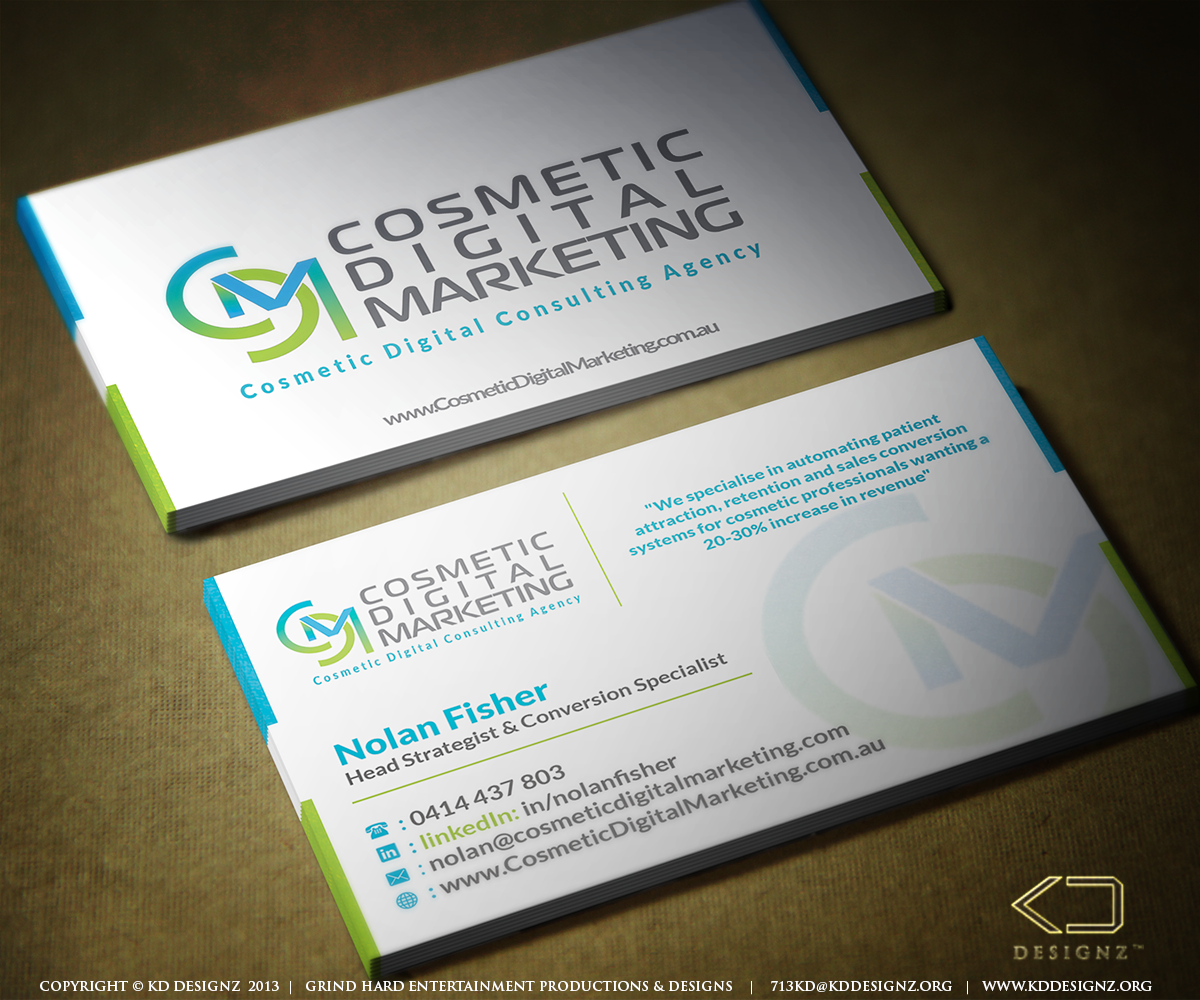 Business Card Design by KD Designz for this project | Design #2801214