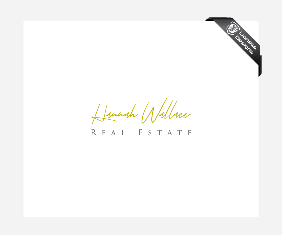 Logo Design by Lioness Designs for HANNAH WALLACE REAL ESTATE | Design #17494663