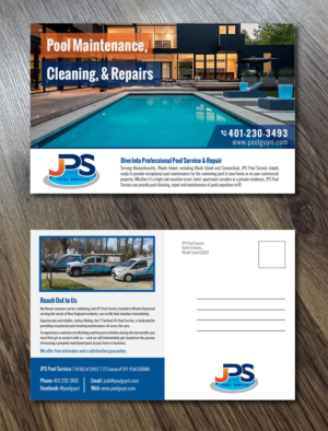 Design de Carte Postale par Alexandar pour JPS POOL SERVICE | Design : #17445301