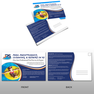Design de Carte Postale par debdesign pour JPS POOL SERVICE | Design : #17468104