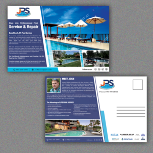 Design de Carte Postale par Schöpfer pour JPS POOL SERVICE | Design : #17481568