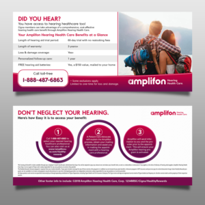 Flyer Design by debdesign for Amplifon Hearing Health Care | Design: #17452864