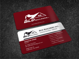 Business Card Design by Atvento Graphics for BLD Builders, Inc. | Design #17404771