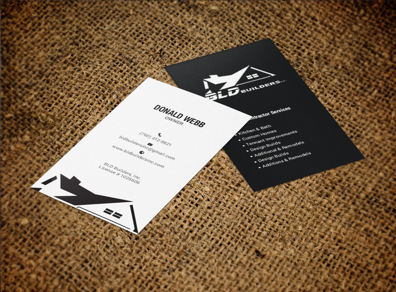 Business Card Design by chandrayaan.creative for BLD Builders, Inc. | Design #17397429