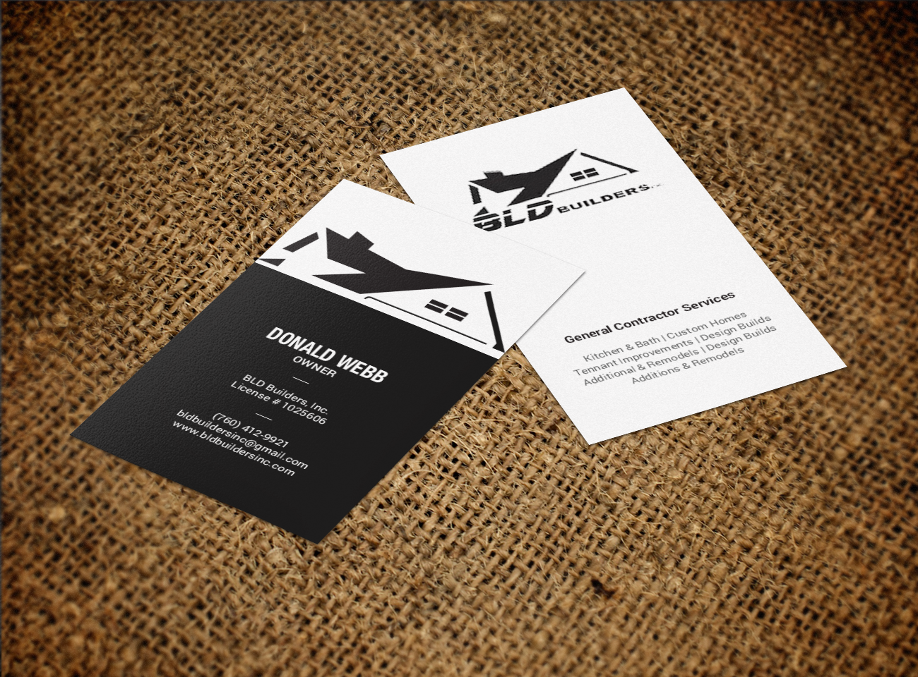 Business Card Design by chandrayaan.creative for BLD Builders, Inc. | Design #17397430