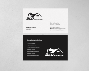 Business Card Design by chandrayaan.creative for BLD Builders, Inc. | Design: #17397506