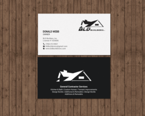 Business Card Design by chandrayaan.creative for BLD Builders, Inc. | Design: #17397509