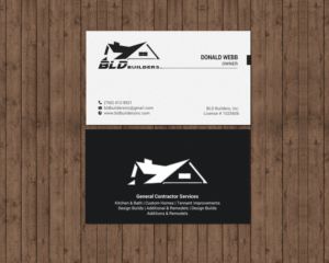Business Card Design by chandrayaan.creative for BLD Builders, Inc. | Design: #17398065