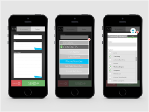 Messaging Mobile App Mockup | App-Design von Svetlin Angelov