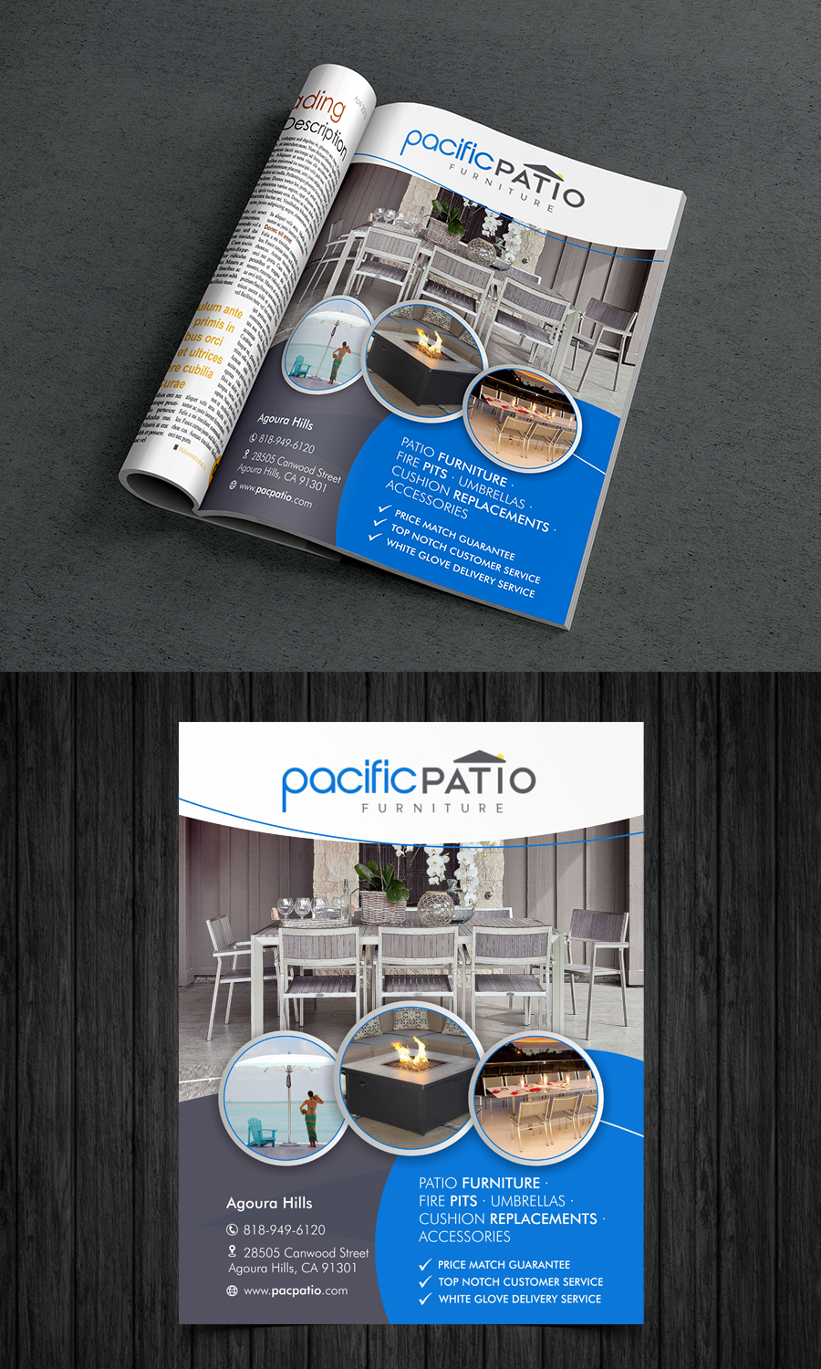 Magazine Design by ecorokerz for Pacific Patio Furniture | Design #17408241