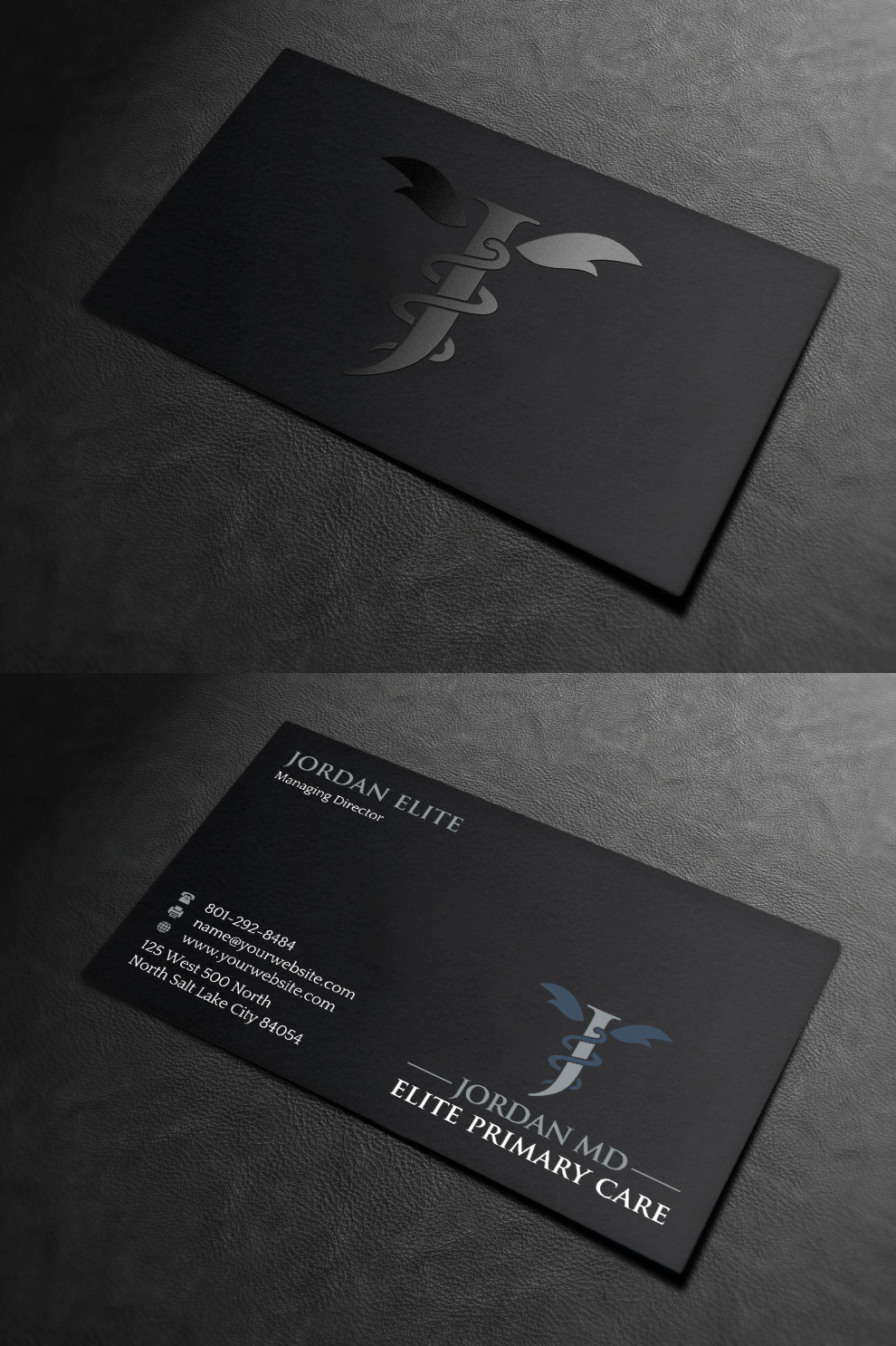 Diseño de Tarjeta de Presentación por INDIAN_Ashok para Jordan Elite Primary Care | Diseño #17398035
