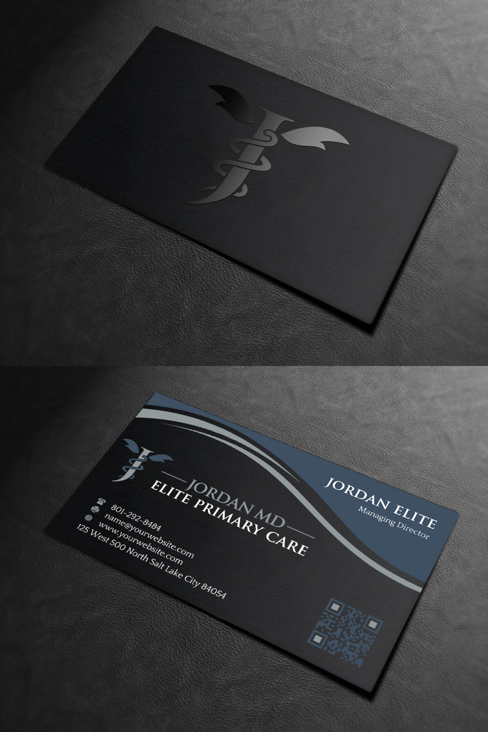 Diseño de Tarjeta de Presentación por INDIAN_Ashok para Jordan Elite Primary Care | Diseño #17398039