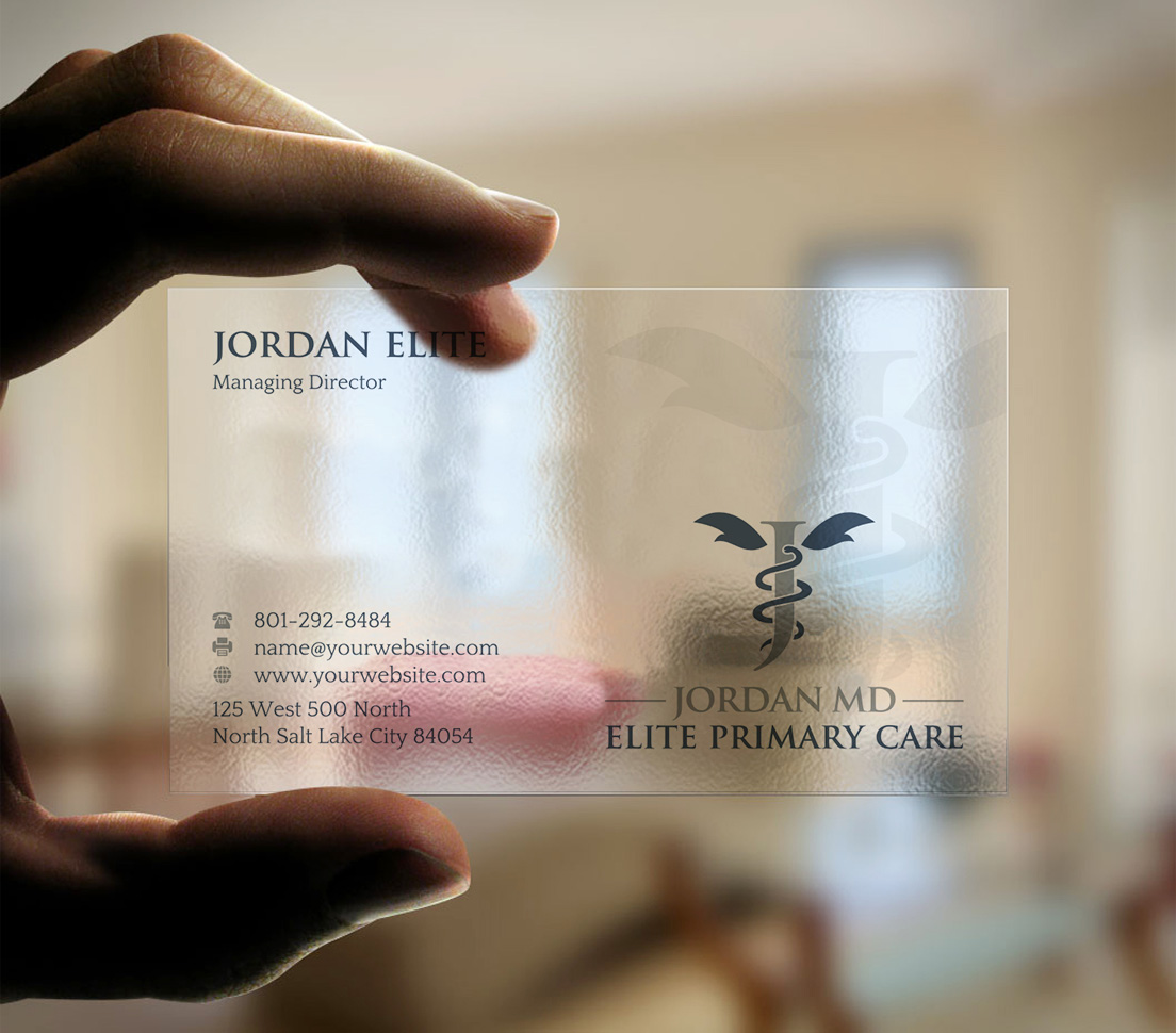 Diseño de Tarjeta de Presentación por INDIAN_Ashok para Jordan Elite Primary Care | Diseño #17398040