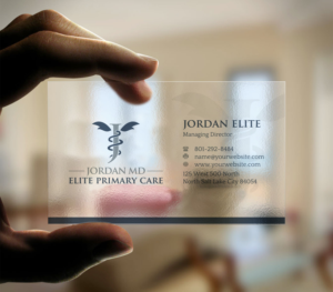 Business Card Design by INDIAN_Ashok for Jordan Elite Primary Care | Design: #17398042