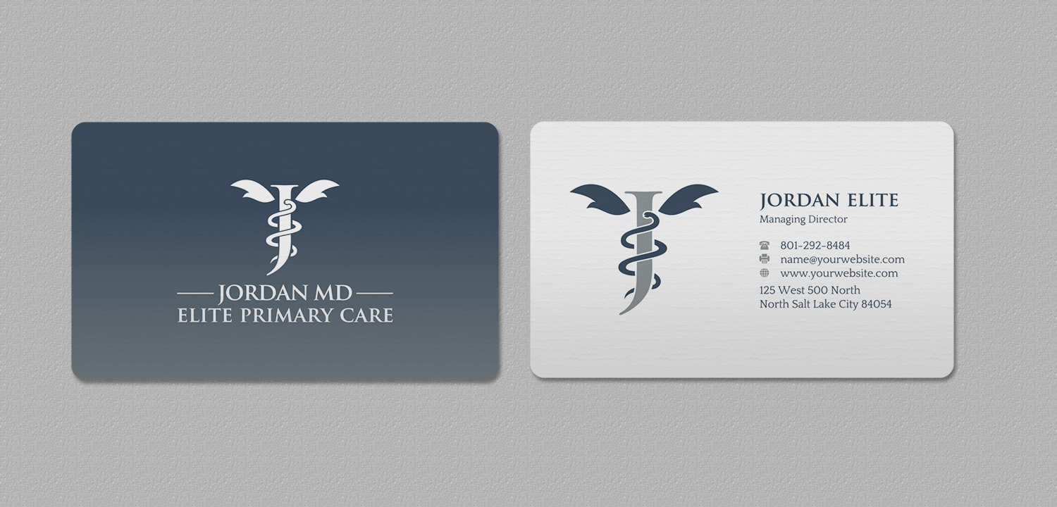 Diseño de Tarjeta de Presentación por INDIAN_Ashok para Jordan Elite Primary Care | Diseño #17398047