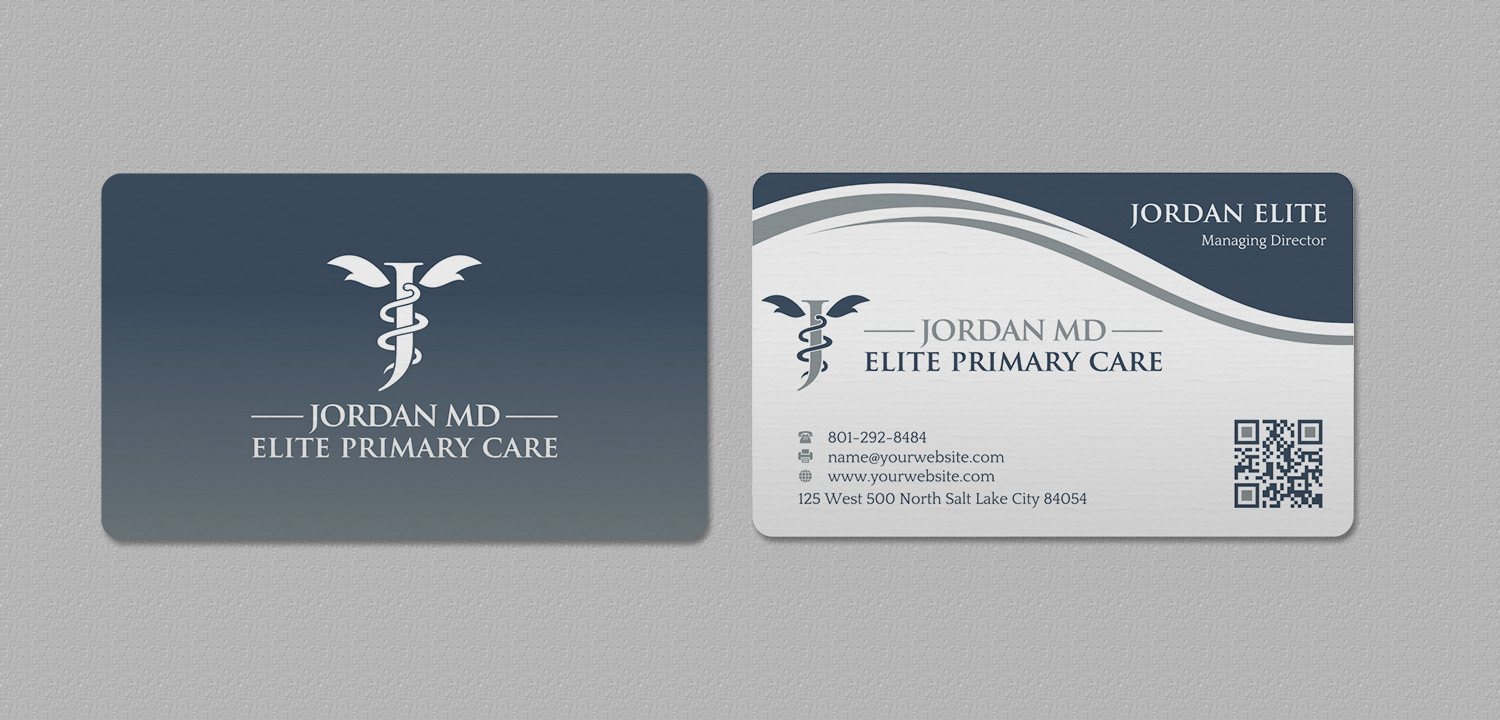 Diseño de Tarjeta de Presentación por INDIAN_Ashok para Jordan Elite Primary Care | Diseño #17398051