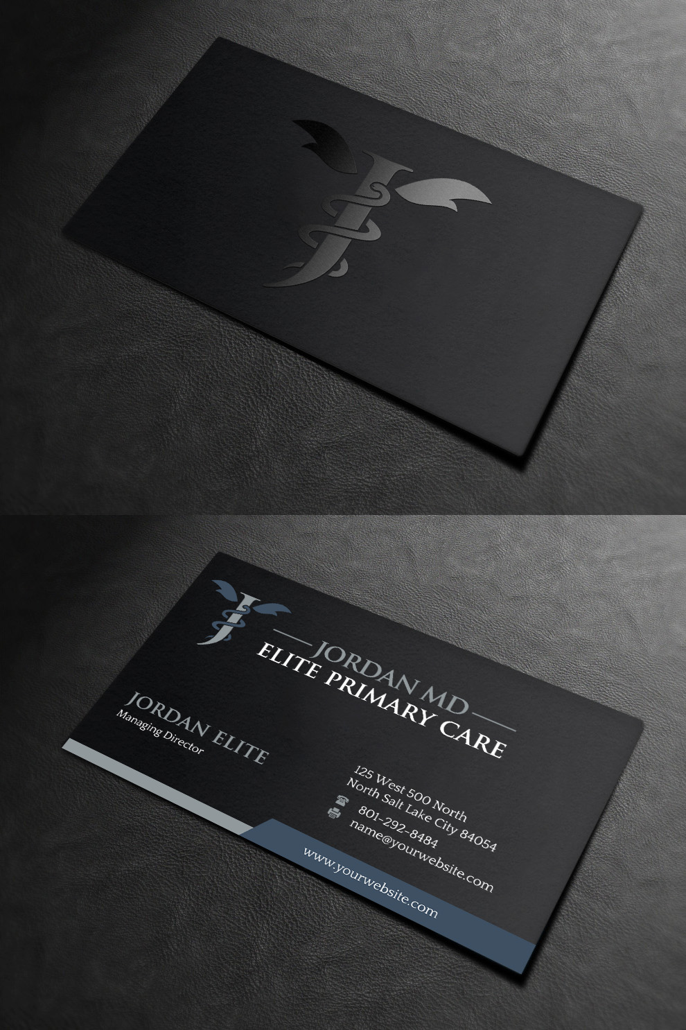 Diseño de Tarjeta de Presentación por INDIAN_Ashok para Jordan Elite Primary Care | Diseño #17398055
