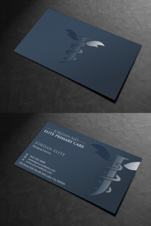 Business Card Design by INDIAN_Ashok for Jordan Elite Primary Care | Design: #17419171