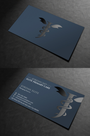 Business Card Design by INDIAN_Ashok for Jordan Elite Primary Care | Design: #17419172