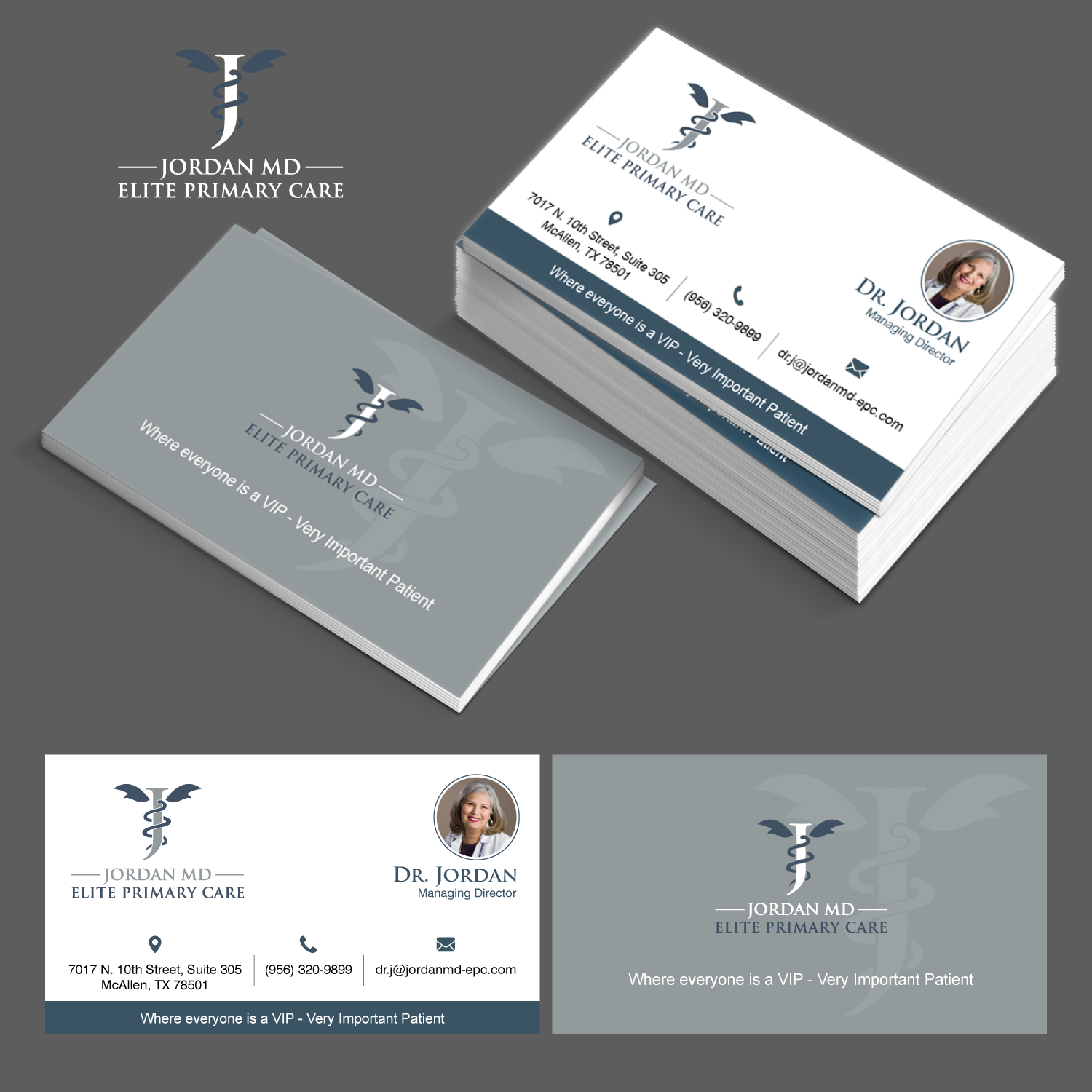 Design de Carte de Visite par adiazudin pour Jordan Elite Primary Care | Design #17398727