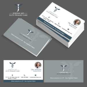 Business Card Design by adiazudin for Jordan Elite Primary Care | Design: #17398727
