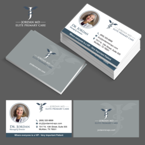 Business Card Design by adiazudin for Jordan Elite Primary Care | Design: #17417282