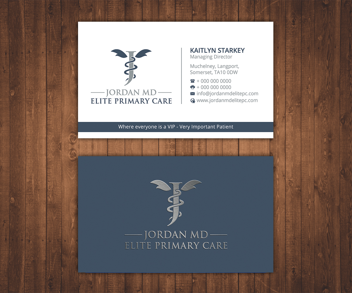 Design de Carte de Visite par Stylez Designz pour Jordan Elite Primary Care | Design #17406985