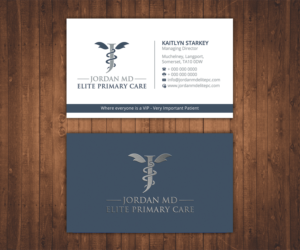 Business Card Design by Stylez Designz for Jordan Elite Primary Care | Design: #17406985