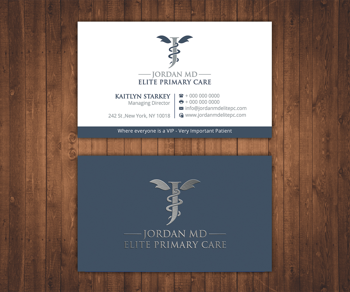 Design de Carte de Visite par Stylez Designz pour Jordan Elite Primary Care | Design #17406987