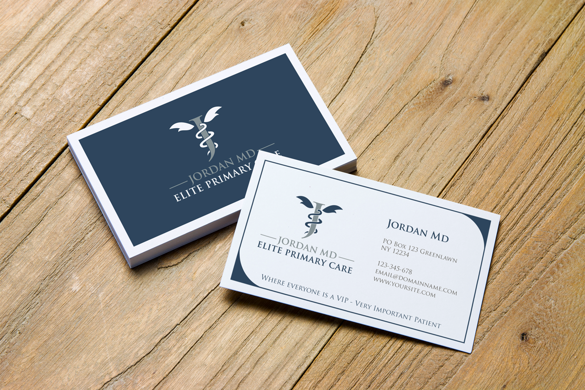 Business Card Design by JK18 for Jordan Elite Primary Care | Design #17397669
