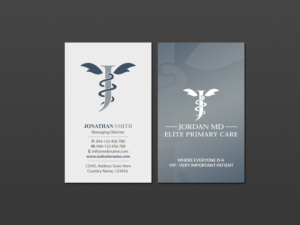 Business Card Design by Creations Box 2015 for Jordan Elite Primary Care | Design: #17407435