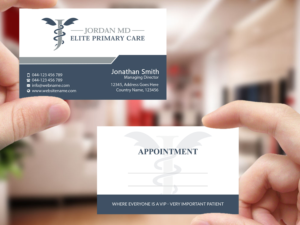 Business Card Design by Creations Box 2015 for Jordan Elite Primary Care | Design: #17407437