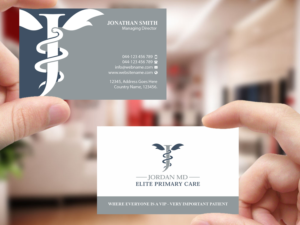 Business Card Design by Creations Box 2015 for Jordan Elite Primary Care | Design: #17407450