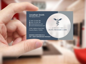Business Card Design by Creations Box 2015 for Jordan Elite Primary Care | Design: #17407465