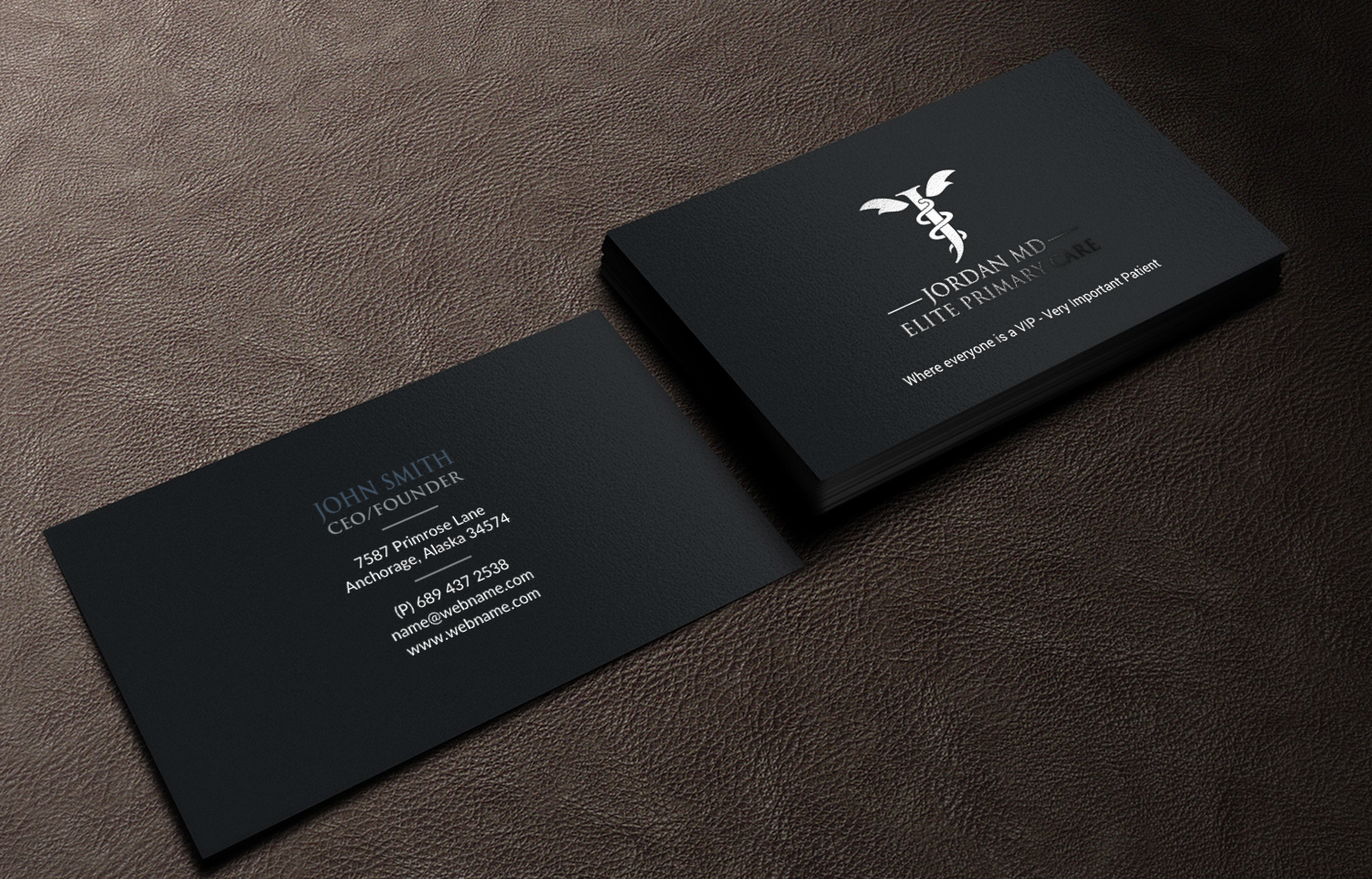 Business Card Design by chandrayaan.creative for Jordan Elite Primary Care | Design #17408473