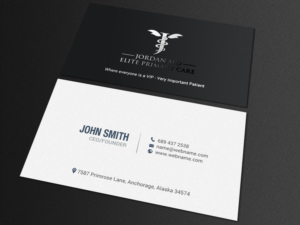 Business Card Design by chandrayaan.creative for Jordan Elite Primary Care | Design: #17412850