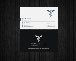 Business Card Design by chandrayaan.creative for Jordan Elite Primary Care | Design: #17412896