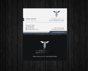 Business Card Design by chandrayaan.creative for Jordan Elite Primary Care | Design: #17412898