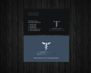 Business Card Design by chandrayaan.creative for Jordan Elite Primary Care | Design: #17412949