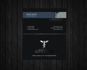 Business Card Design by chandrayaan.creative for Jordan Elite Primary Care | Design: #17412952