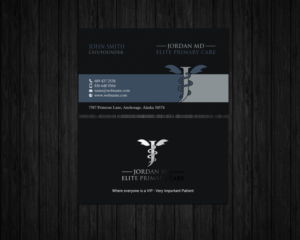 Business Card Design by chandrayaan.creative for Jordan Elite Primary Care | Design: #17412978